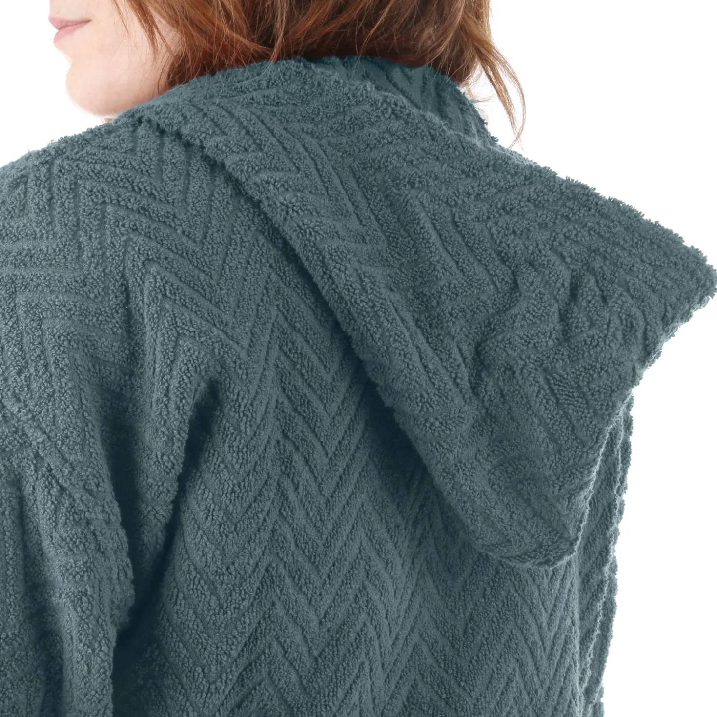 Accappatoio azzurro taglia S/M Chevron