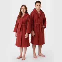 Accappatoio bordeaux taglia S/M Chevron