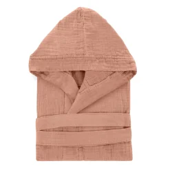 Accappatoio con cappuccio cotone taglia L/XL corallo Spa