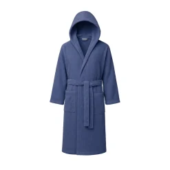 Accappatoio in microfibra blu taglia 4/6 anni bambino