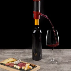 Aeratore ricaricabile per vino con beccuccio