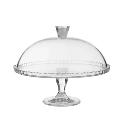 Alzata Pasabahce con piede e cupola