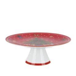 Alzatina per dolci 28 cm Albero di Natale porcellana