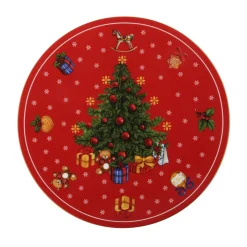 Alzatina per dolci 28 cm Albero di Natale porcellana