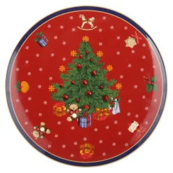 Alzatina per dolci Albero di Natale in porcellana, 28 cm