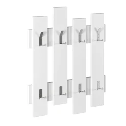 Appendiabiti da parete bianco 64x79x4 cm Pallet