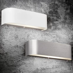 Applique LED alluminio grigio Adriano Trio
