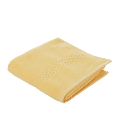Asciugamano ospite cotone giallo 30x50 cm balza Pop Corn