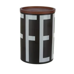 Barattolo caffè ceramica nero Big is more