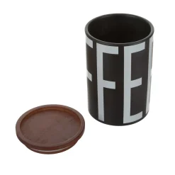 Barattolo caffè ceramica nero Big is more