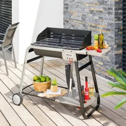 Barbecue a carbone 95x120x58,5 cm Azur pro