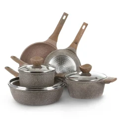 Batteria 8 pezzi antiaderente 0 grassi