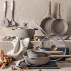 Batteria 8 pezzi antiaderente 0 grassi