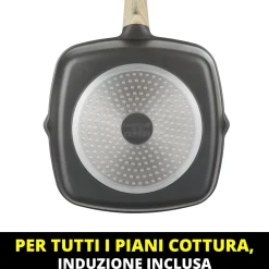 Bistecchiera antiaderente 28x28 cm Evolution con versatori
