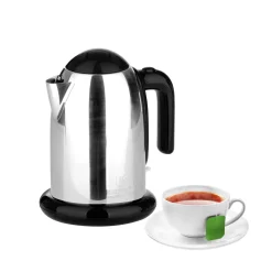 Bollitore K Line nero da 2200W - in acciaio inox, design Luca