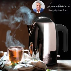 Bollitore K Line nero da 2200W - in acciaio inox, design Luca
