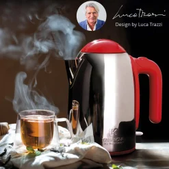Bollitore K Line rosso da 2200W - in acciaio inox, design Luca