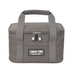 Borsa porta pranzo termica 4,8 L grigio con manici