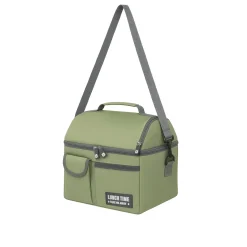 Borsa porta pranzo termica verde 4 L con tracolla