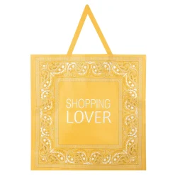 Borsa shopper 60x60 cm gialla Bandana in TNT