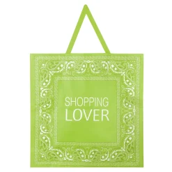 Borsa shopper 60x60 cm verde Bandana in TNT