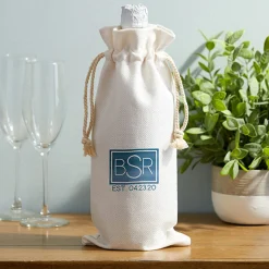 Borsa vino in tessuto da personalizzare Cricut