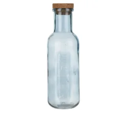 Bottiglia acqua azzurra 1 L tappo sughero Aqualuxe