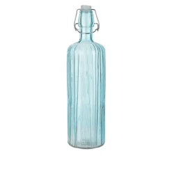 Bottiglia acqua azzurra 1 L tappo a scatto Aqualuxe
