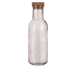 Bottiglia acqua rosa 1 L tappo sughero Aqualuxe