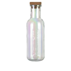Bottiglia acqua vetro 1 L tappo sughero Aqualuxe
