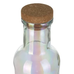 Bottiglia acqua vetro 1 L tappo sughero Aqualuxe