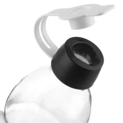 Bottiglia con scritta acqua 1 litro in vetro