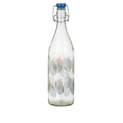 Bottiglia in vetro 1 L chiusura ermetica foliage Lella