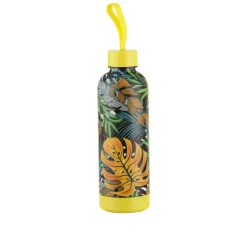 Bottiglia termica 500 ml gialla Jungle in acciaio inox