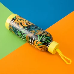 Bottiglia termica 500 ml gialla Jungle in acciaio inox