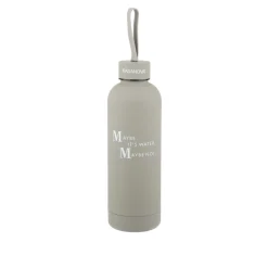 Bottiglia termica 500 ml grigia lettering