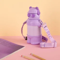 Bottiglia termica 480 ml Orso Music per bambini