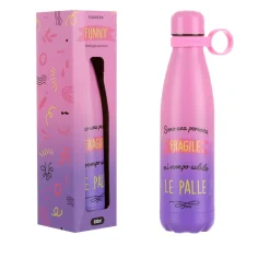 Bottiglia termica 500 ml scritta Mi rompo subito