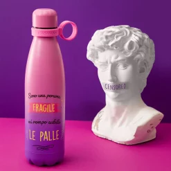 Bottiglia termica 500 ml scritta Mi rompo subito