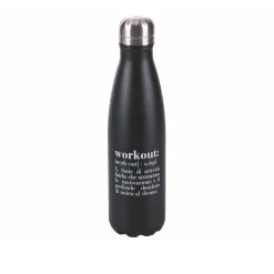 Bottiglia termica 500 ml scritta workout Victionary