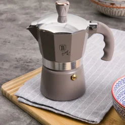 Caffettiera 3 tazze Berlinger Haus tortora opaco