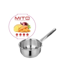 Casseruola 16 cm acciaio 18/10 1 manico Mito