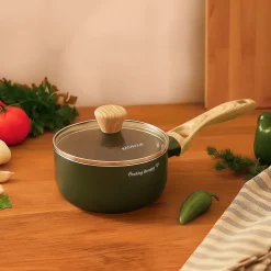 Casseruola 16 cm scritta Cooking Therapy con coperchio