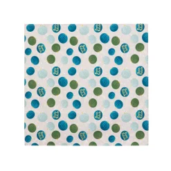 Centrotavola natalizio bianco palline ottanio