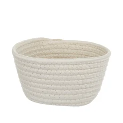 Cestino bagno portaoggetti 18 cm bianco