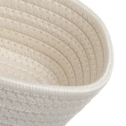 Cestino bagno portaoggetti 18 cm bianco