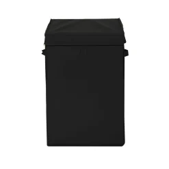 Cesto portabiancheria nero 36x36x55 cm