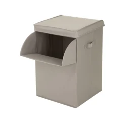 Cesto portabiancheria tortora 36x36x55 cm