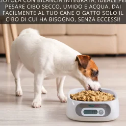 Ciotola con bilancia per cani e gatti Easy Pet