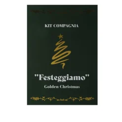 Cofanetto set 3 accessori tavola party Golden Christmas